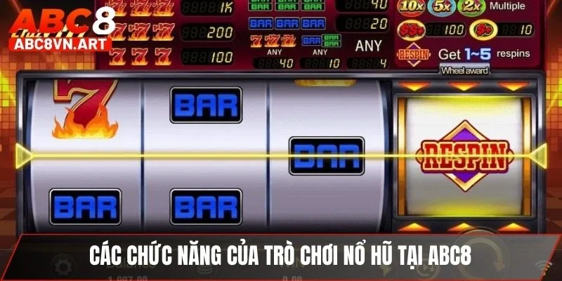 Các chức năng của trò chơi nổ hũ tại ABC8
