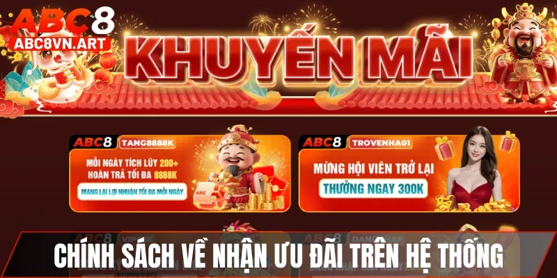 Chính sách về nhận các ưu đãi trên hệ thống